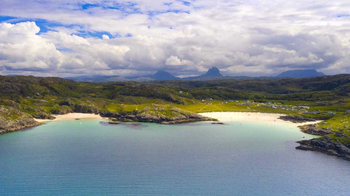 highland achmelvich bay beach