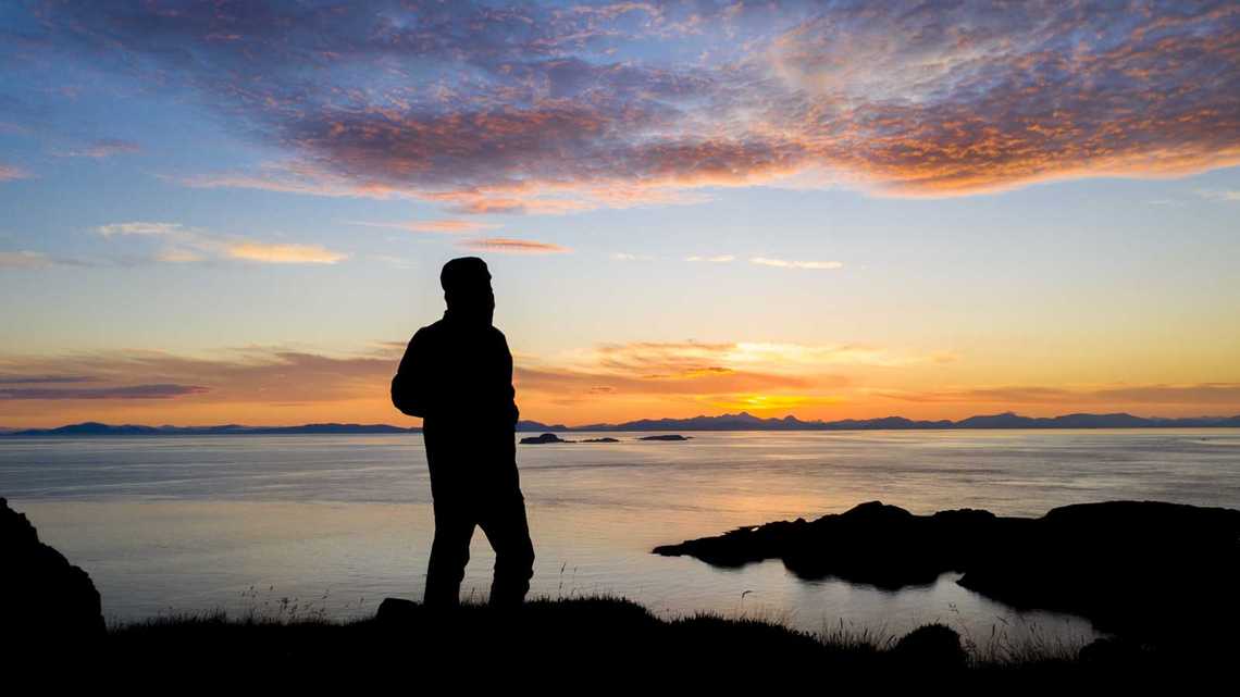 isle of skye rubha hunis sunset